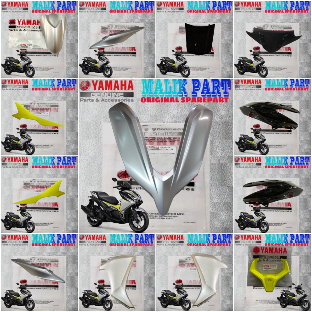 BODY BODI HALUS AEROX ALPHA 155 SILVER ORIGINAL YAMAHA