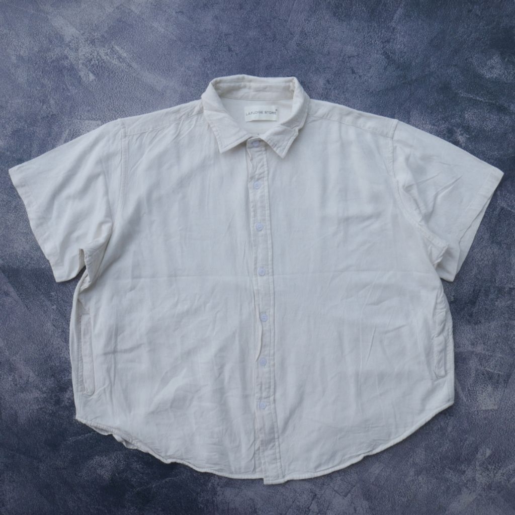 Kemeja Lafudge Short Sleeve Linen Shirts City Boys
