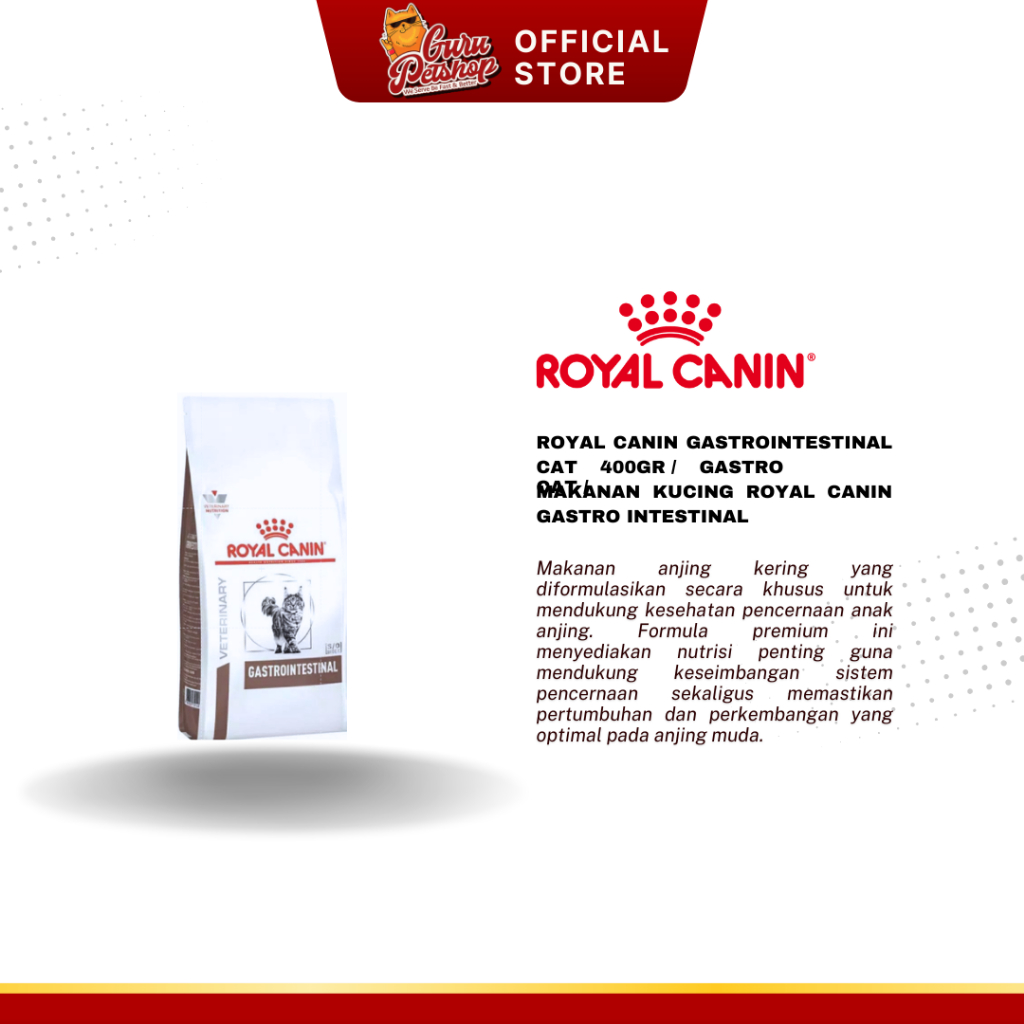 Royal Canin Gastrointestinal Cat 400gr / Gastro Cat / Makanan Kucing Royal Canin Gastro Intestinal