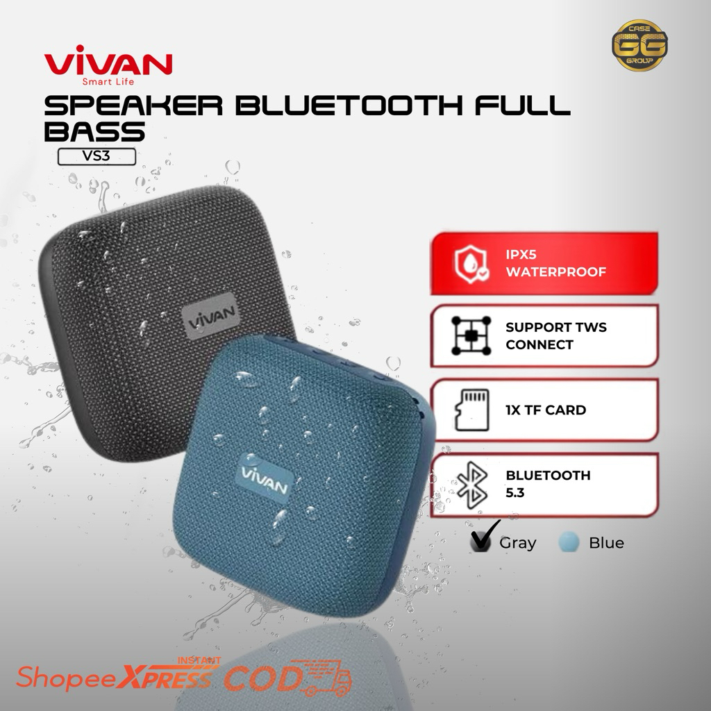 SPEAKER BLUETOOTH VIVAN RGB LIGHT VS22//VS15//VS60