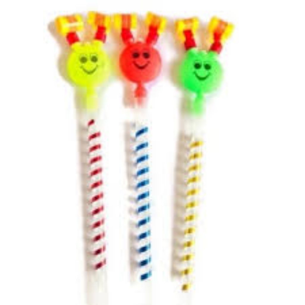 Mainan anak trompek julur smile Souvenir ulang tahun
