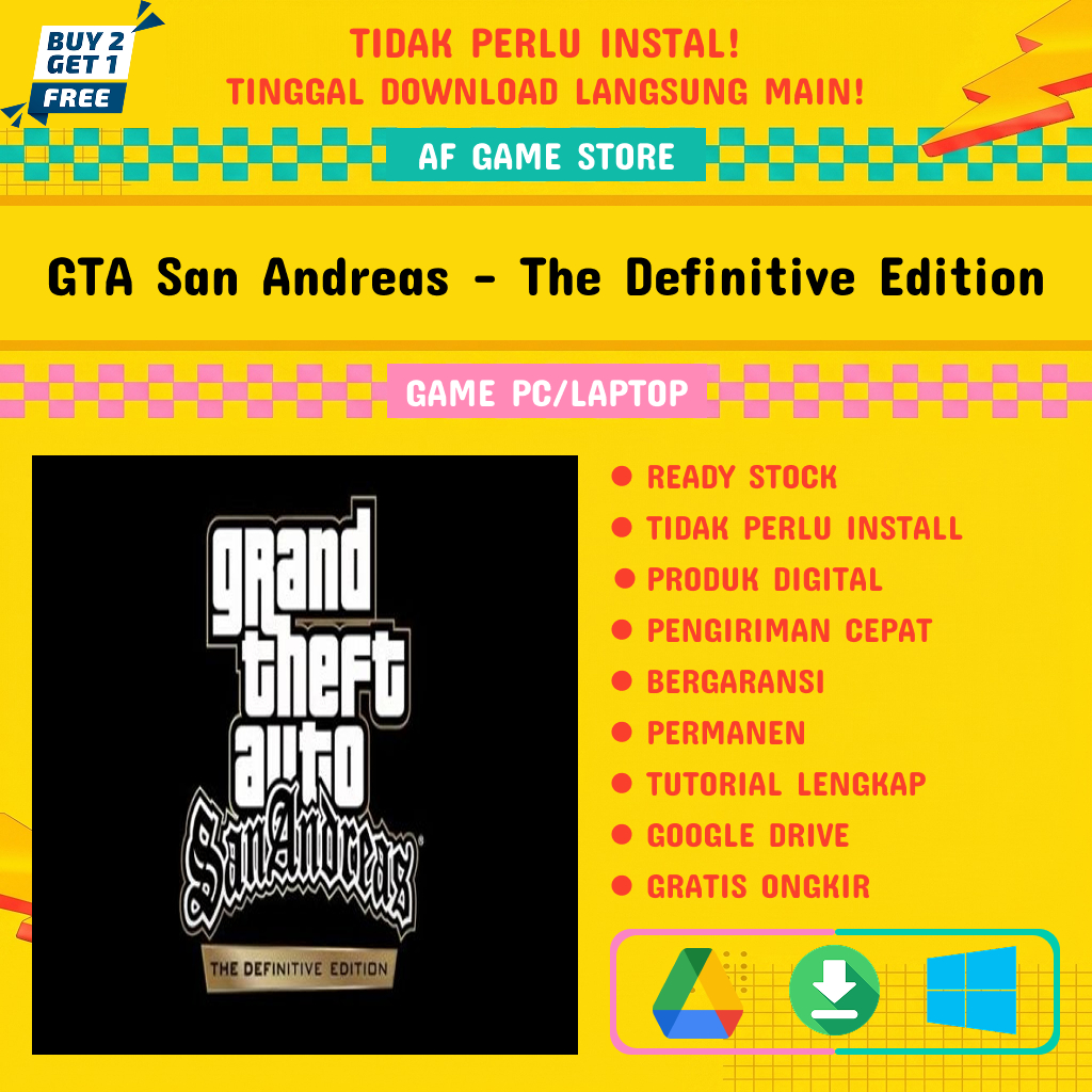 GTA San Andreas The Definitive Edition - GAME PC/LAPTOP