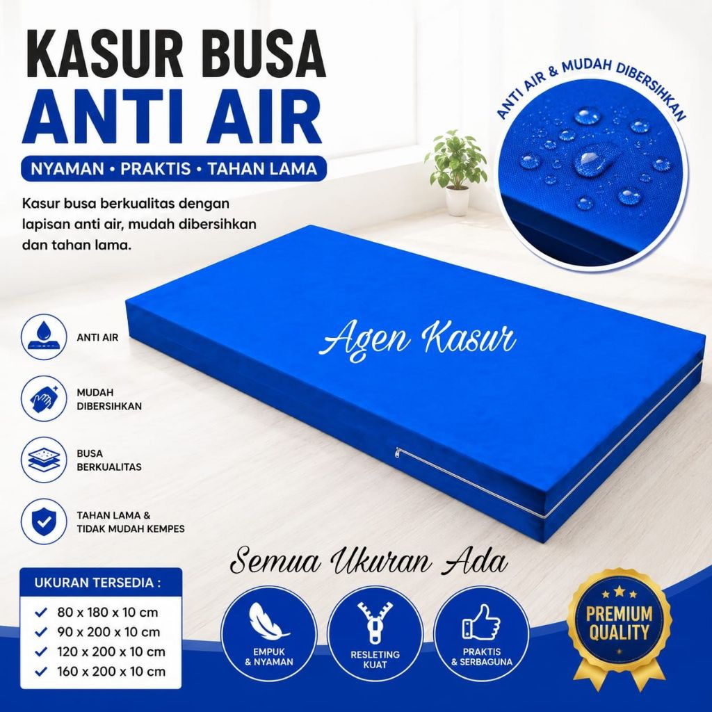 TERMURAH Kasur Busa Anti Air Matras Anti Kempes Cover Oscar Waterproof Cocok untuk Rumah Sakit & Med