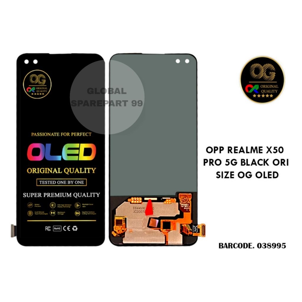(OG OLED BISA FINGERPRINT) LCD TOUCHSCREEN REALME X50 PRO 5G ORIGINAL