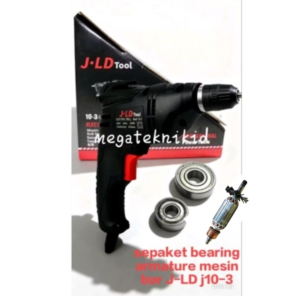 sepaket bearing bor jld 10mm 10-3/laher mesin bor 10mm jld 10-3