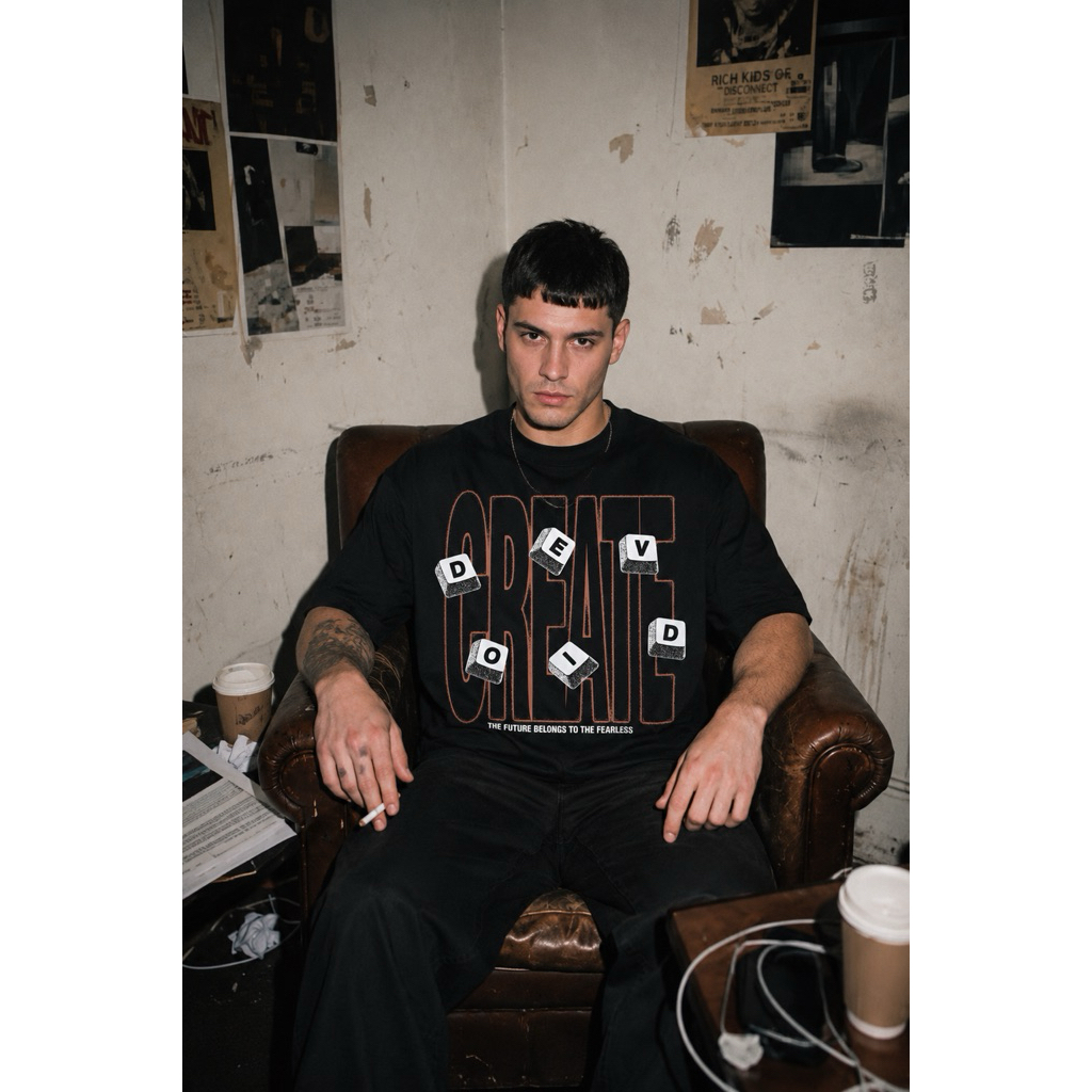 KAOS BOXY OVERSIZE DEVOID 009 16S UNISEX ORIGINAL