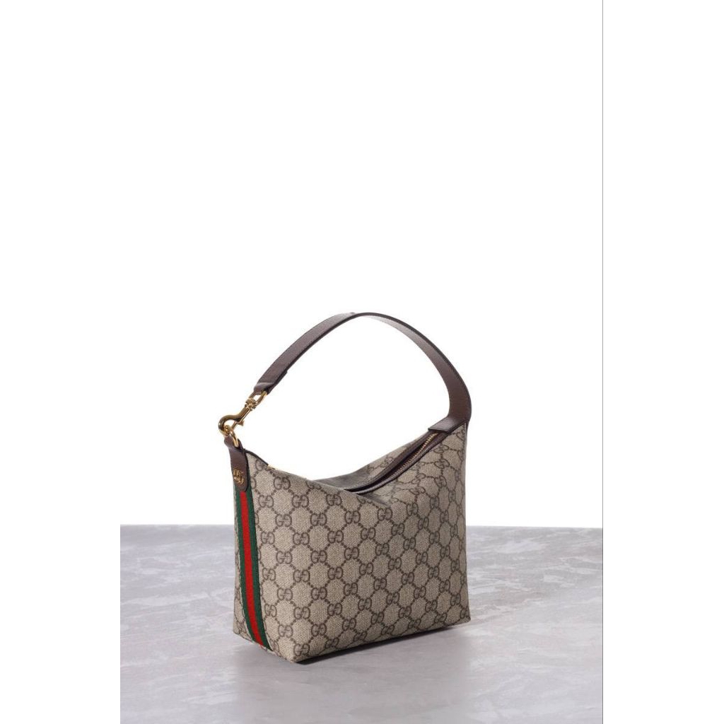 Gucci Super Mini Ophidia Shoulder Bag in Beige