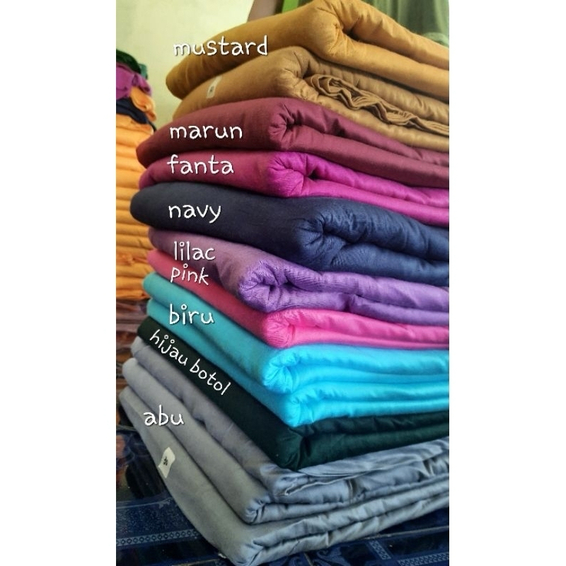 kain rayon santung polos MIN PEMBELIAN 3 m (harga per 1 m)