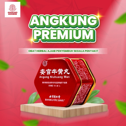 OBAT STROKE ANGKUNG PREMIUM ORIGINAL CINA Obat Stroke Herbal Cina Angong Niuhuang Wan Angkung Origin
