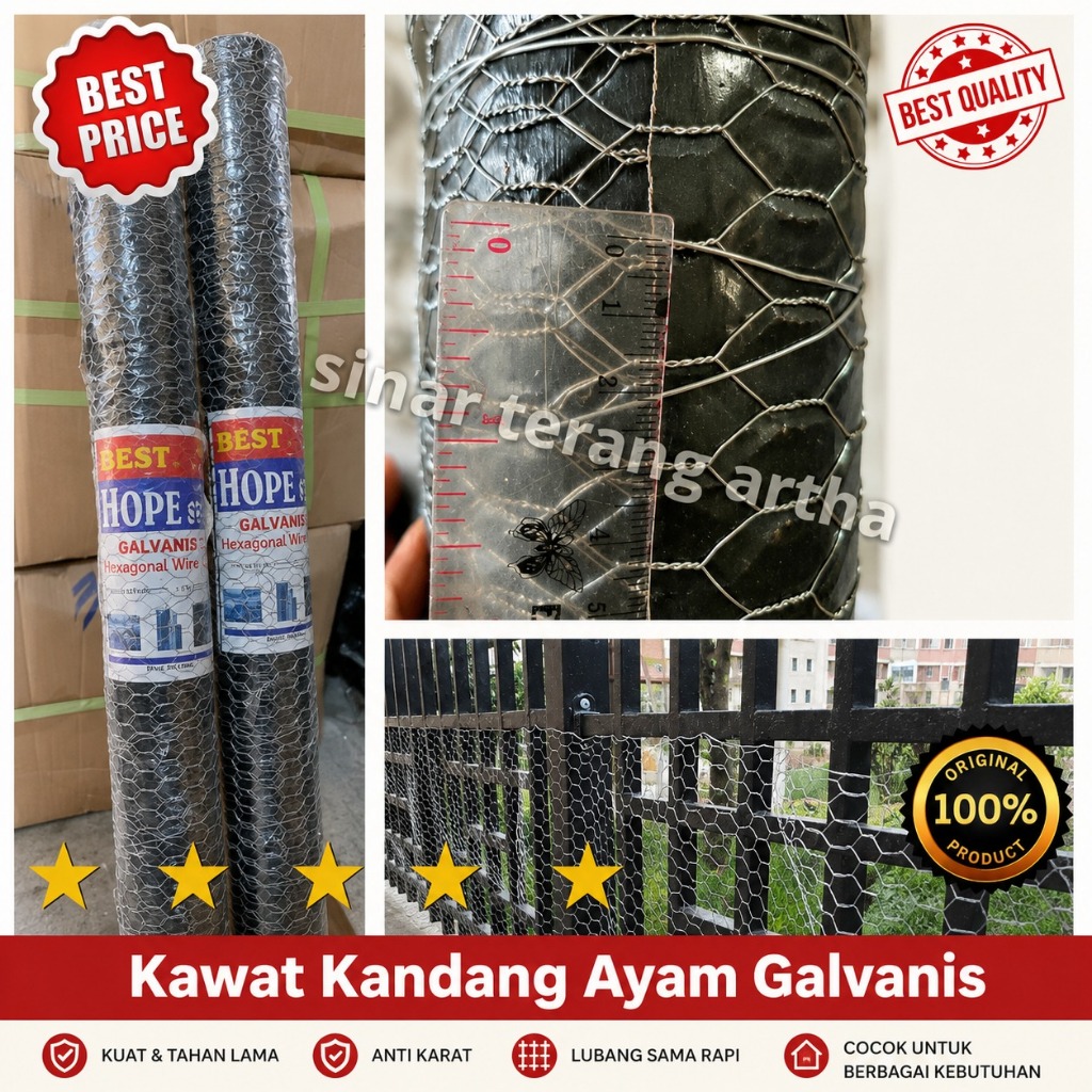 Kawat Kandang Ayam Tebal Galvanized Super Tebal