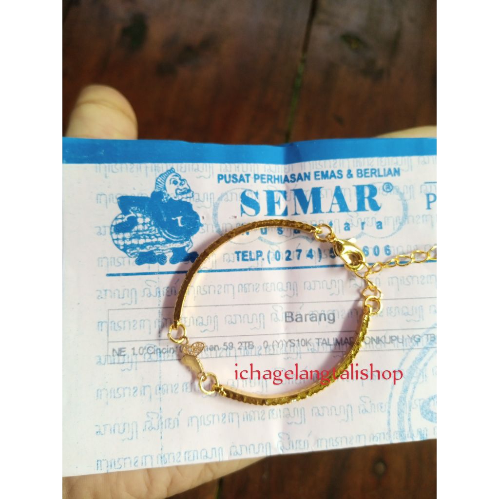 gelang anak mix emas kupu 0,2 gram Semar Nusantara