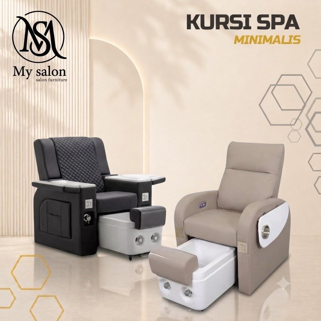 Kursi Salon Manicure Pedicure Kursi Nail Art Kursi Reflexi