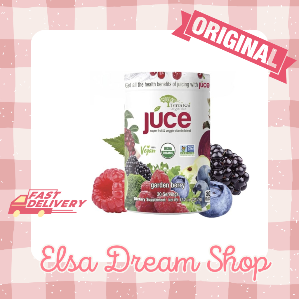 Terra Kai Organic Juce Garden Berry Super Fruit & Veggie Vitamin Blend 345 Gr