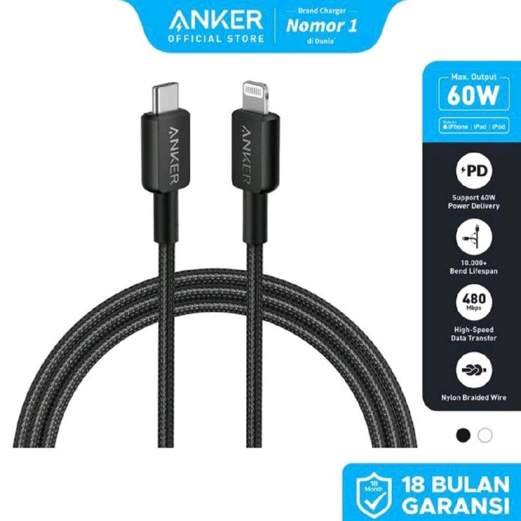 Kabel Data Anker Type-C To Lightning MFI Fast Charging 2m