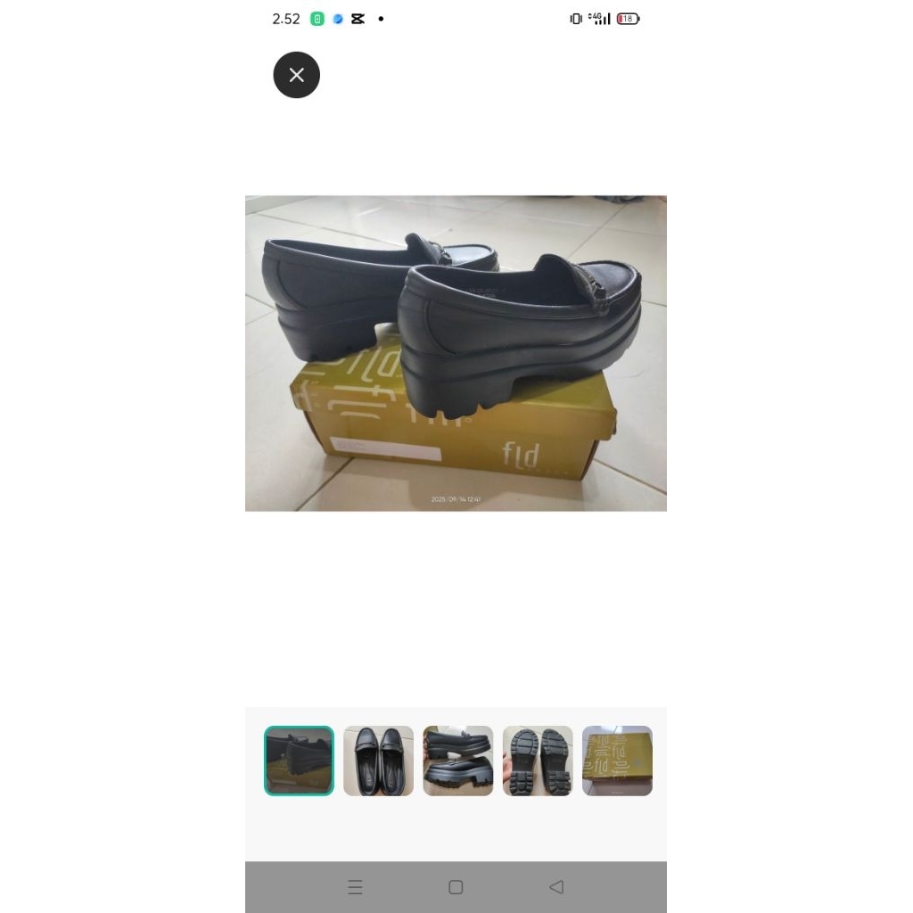 Sepatu Wedges Hitam FLADEO