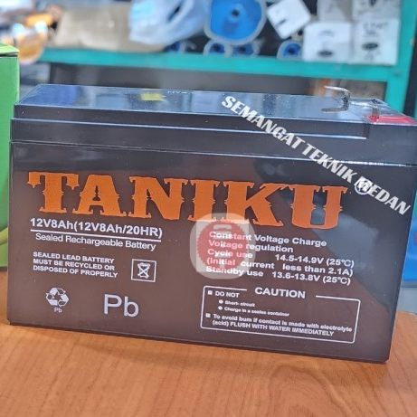 BATERAI BATTERY AKI ACCU DC POMPA ALAT HAMA SPRAYER ELEKTRIK 12V 8AH