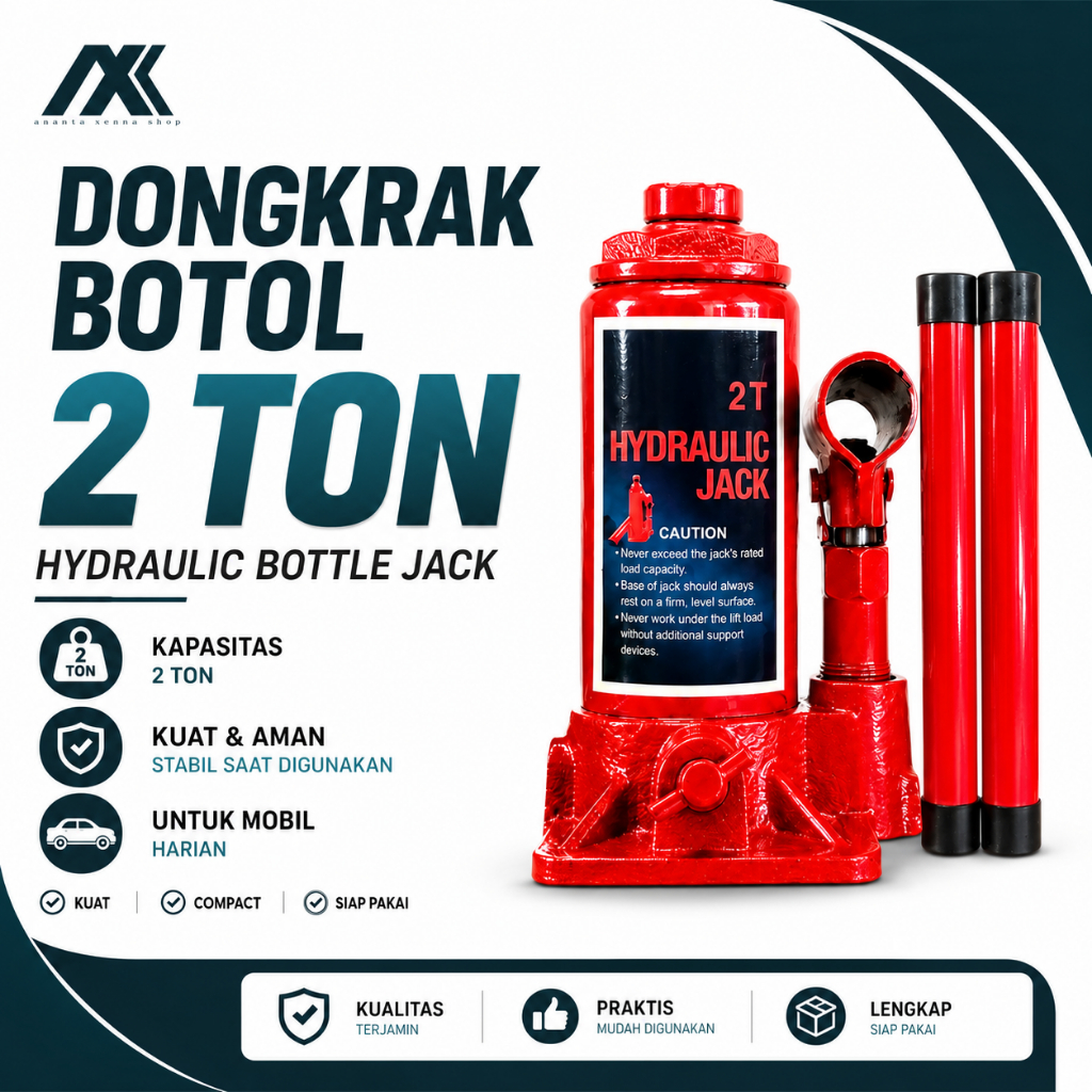 Dongkrak Botol 2 Ton Hakaira Dongkrak Mobil 2 Ton