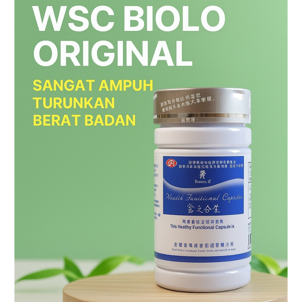 WSC biolo 60 capsul original obat pelangsing badan diet penurun berat badan herbal ASLI ORIGINAL AMP