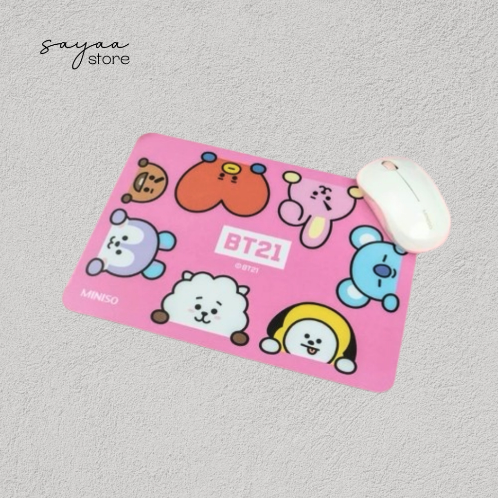 Miniso x BT21 Mousepad Mouse Pad Komputer Laptop