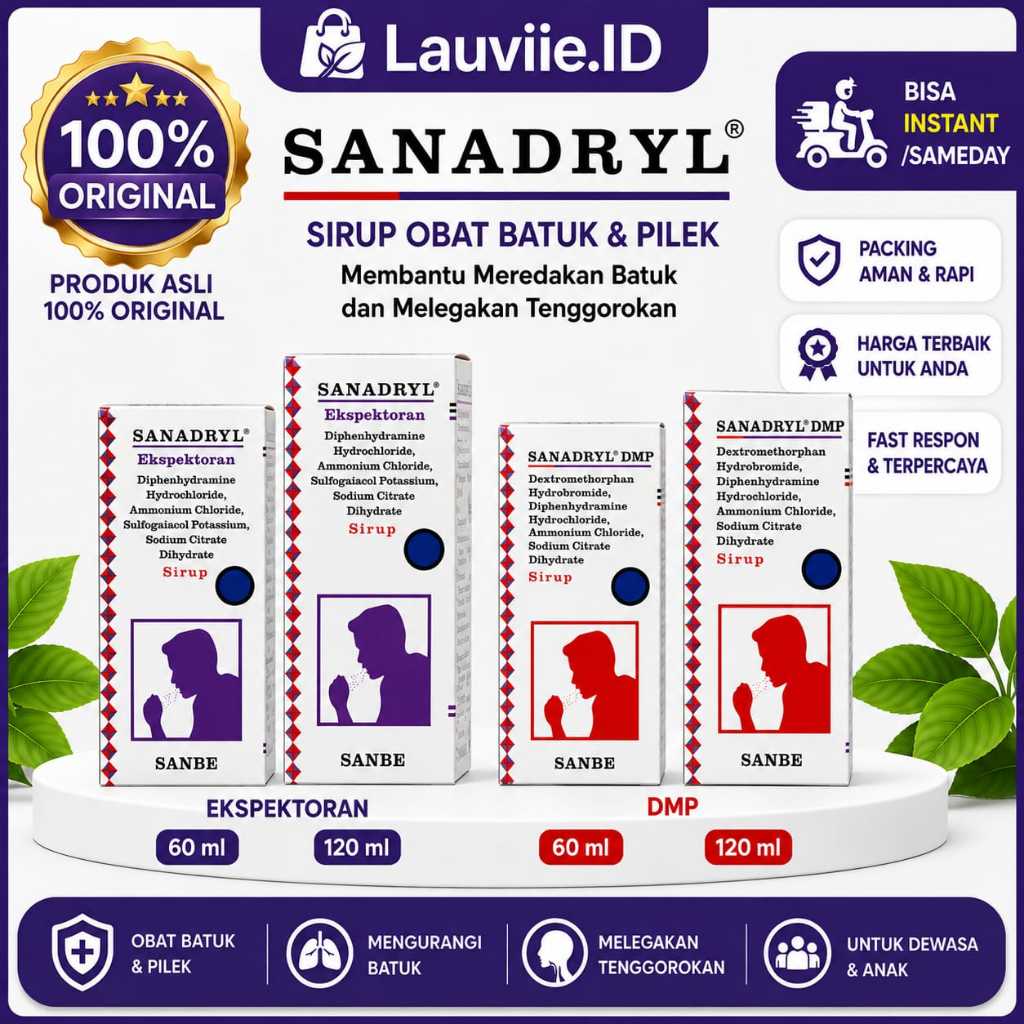Sanadryl DMP & Expectorant Obat Original