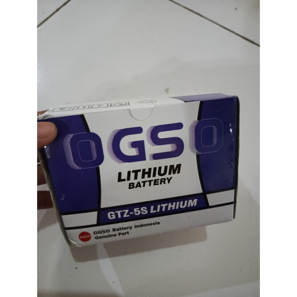 Aki Motor Lithium OGSO GTZ5S 12V 6Ah