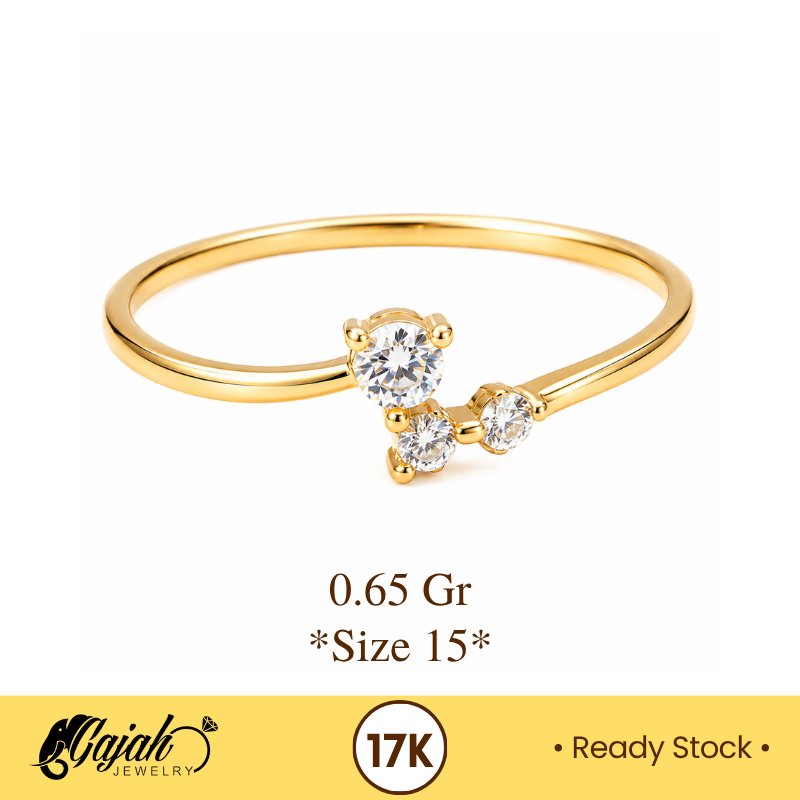 Cincin Emas 17K - 0.65 Gram S8605