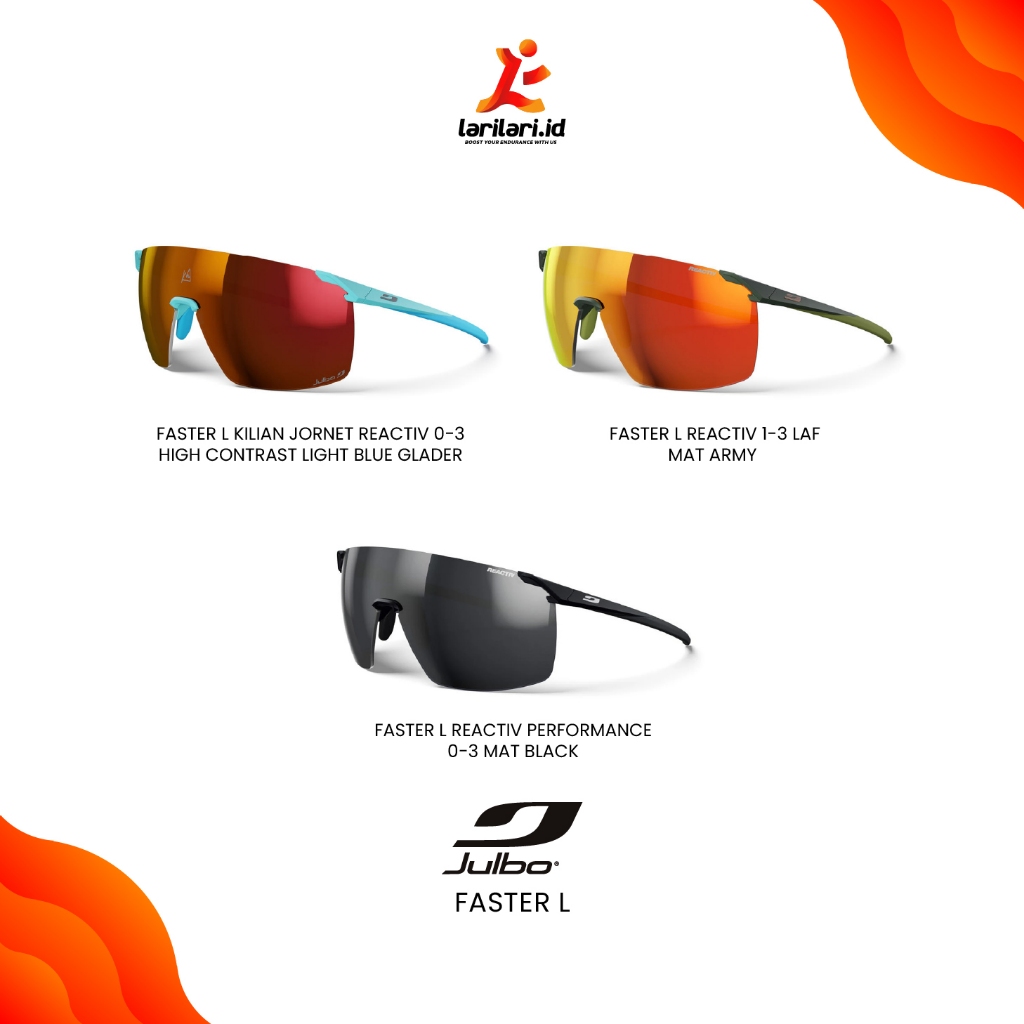 JULBO - Faster L - Lensa Reactiv Kacamata Olahraga Outdoor