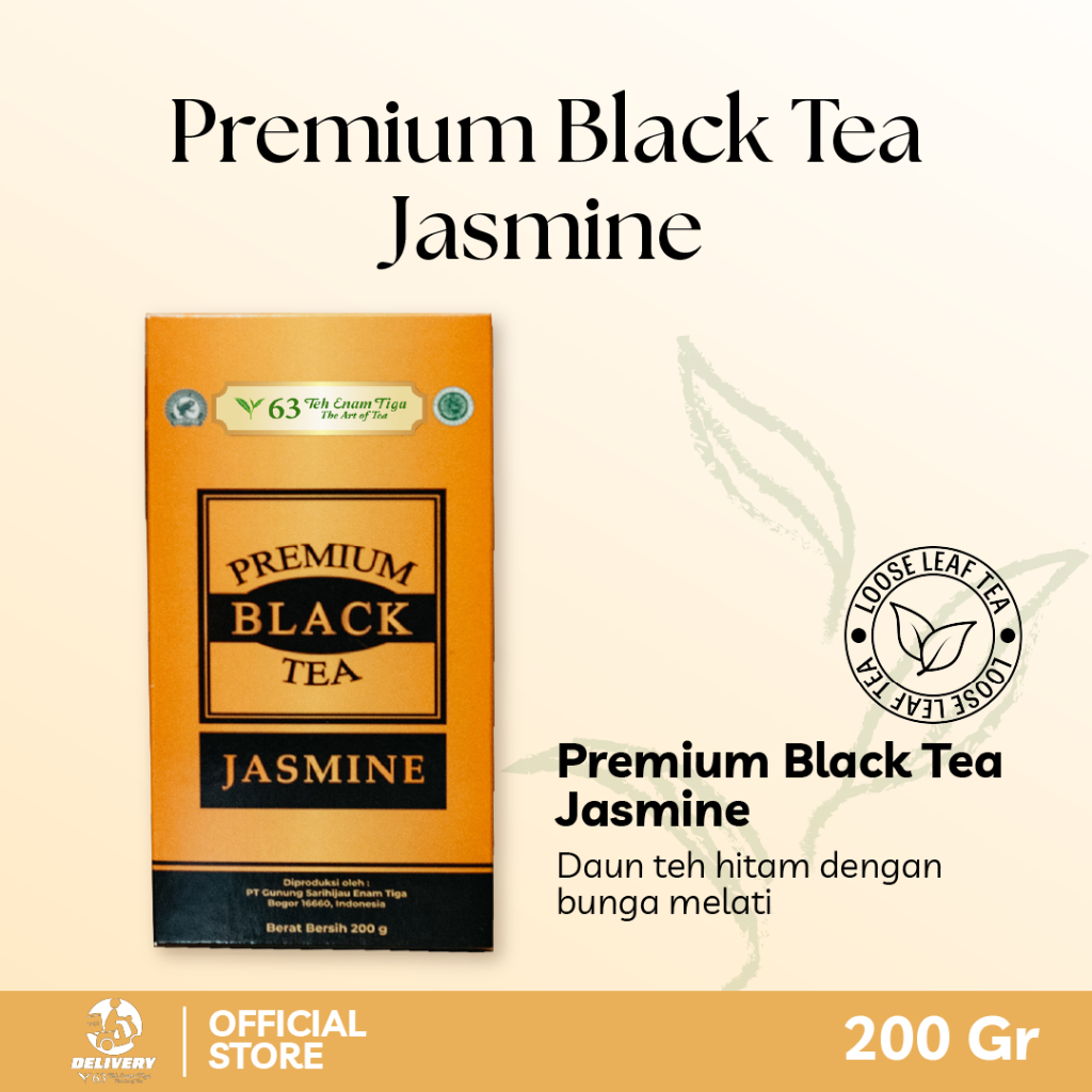 Teh 63 Premium Black Tea Jasmine 200gr