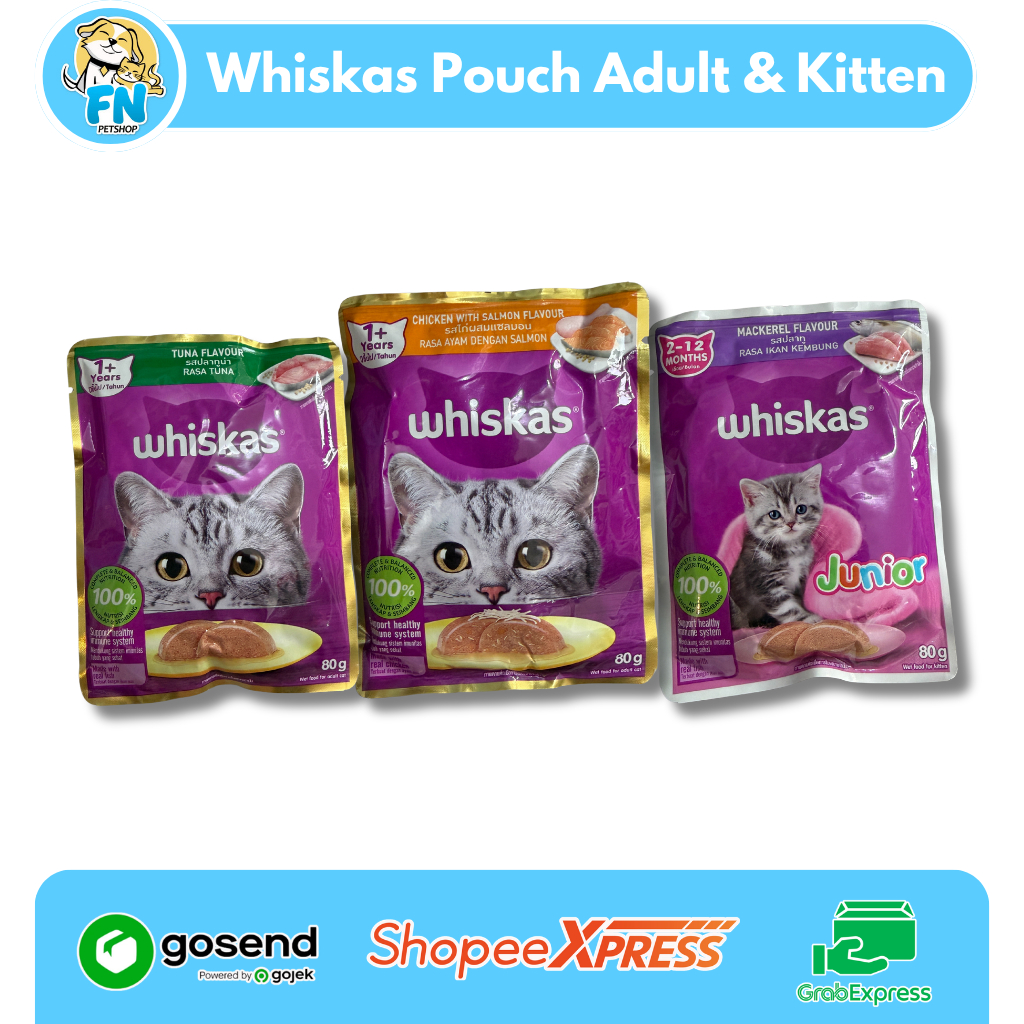 Whiskas Makanan Kucing Basah Pouch | Whiskas Pouch Basah