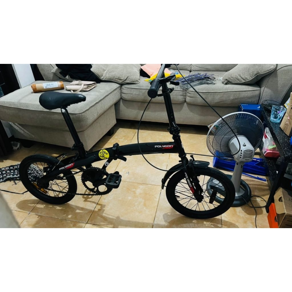 sepeda lipat anak repaint polygon