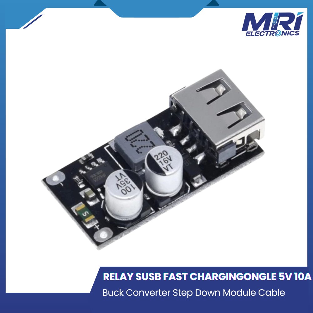 USB Fast Charging Buck Converter Step Down Module Cable