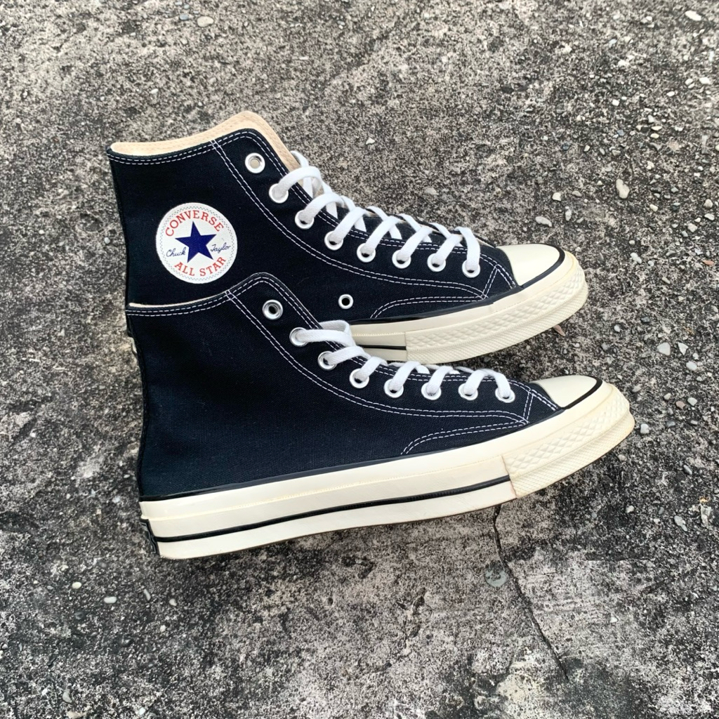 converse 70s high non egret black white