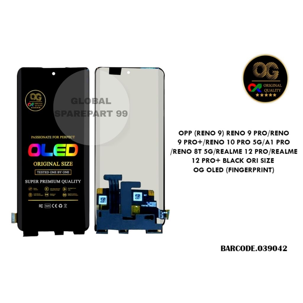 (OG OLED BISA FINGERPRINT) LCD OPPO RENO 9 / RENO 11 / REALME 10 PRO PLUS / A1 PRO / RENO 8T 5G / 9 