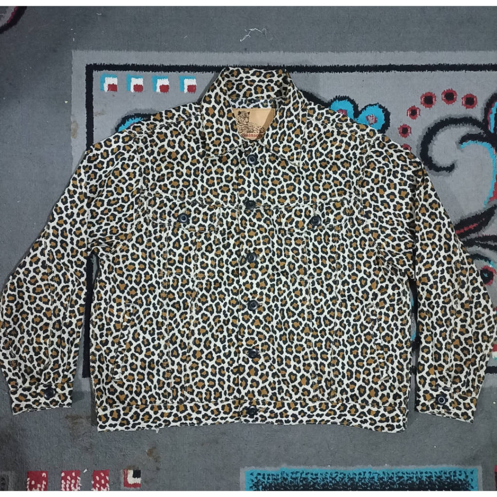 Thanksinsomnia Dagna Leopard Chore Jacket Twill Trucker Thxinsomnia Preloved Second Bekas