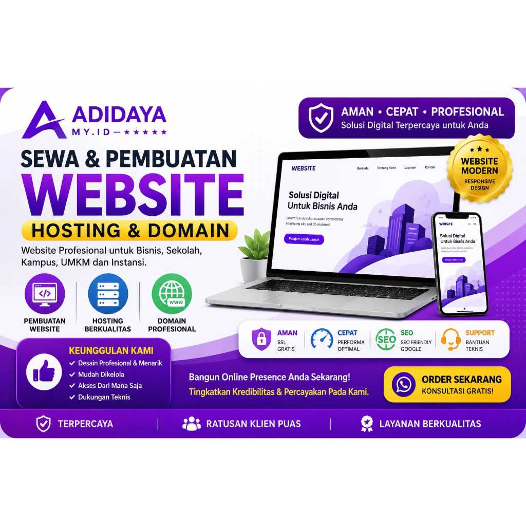 Jasa Pembuatan Website cocok untuk Sekolah, Kampus, Yayasan dll