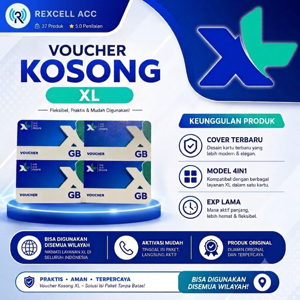 VOUCHER KOSONG XL - BAHAN INJECT