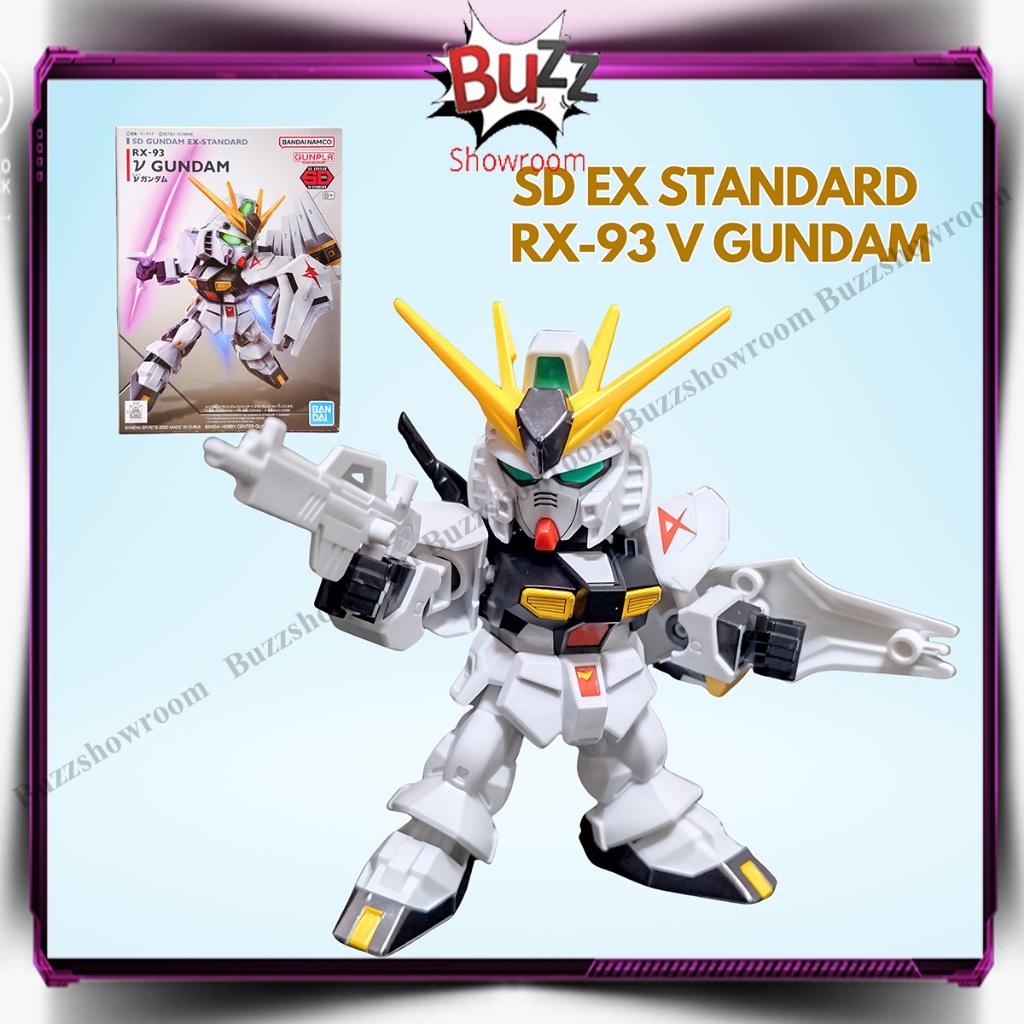 V Gundam Ex-Standard SD Mainan Model Kit Figure Robot Gundam Gunpla Mobile Suit RX-93 Nu