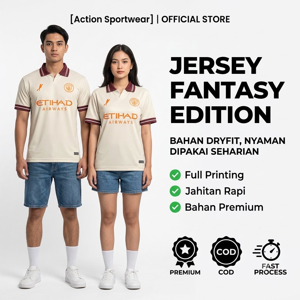 JERSEY MANCHESTER CITY RETRO JERSEY VINTAGE FANTASY EDITION