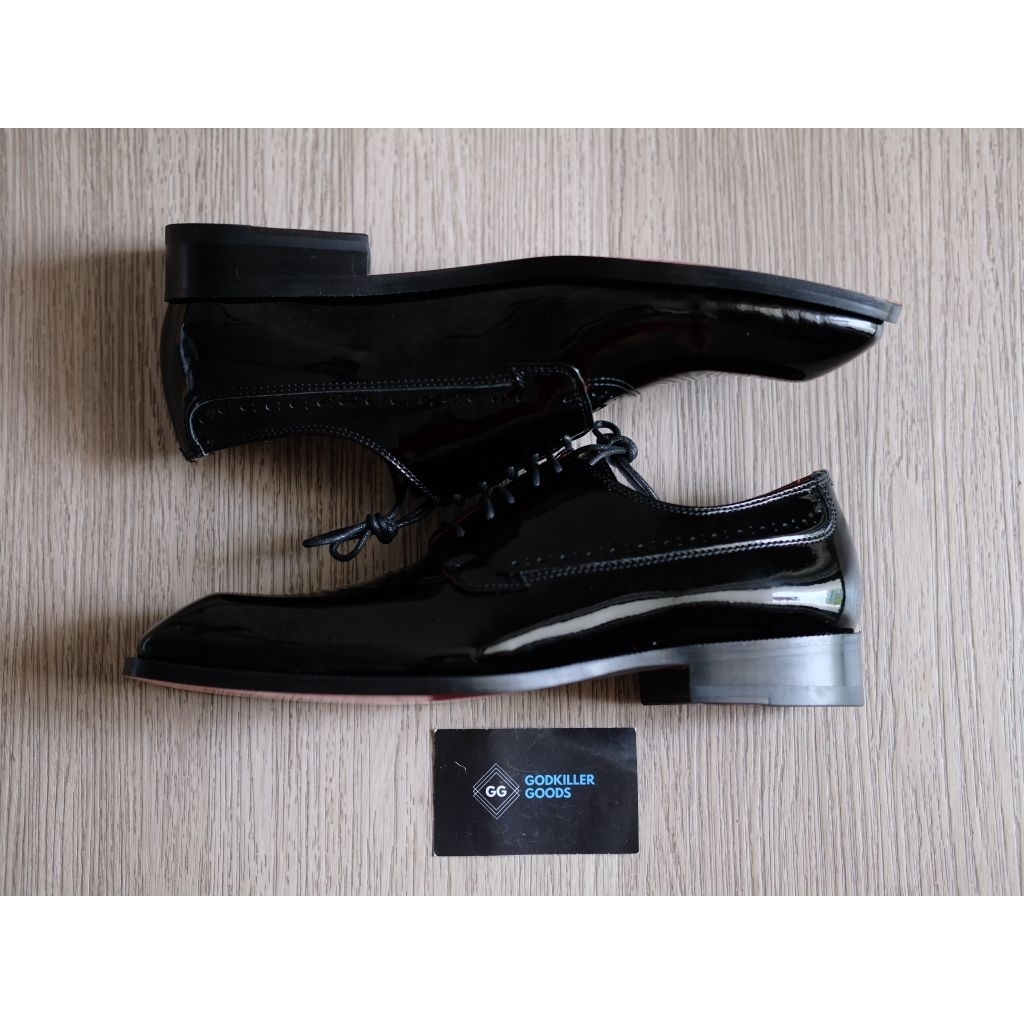 Pelvis Patent Leather Oxford Derby Greggo Black Loubs