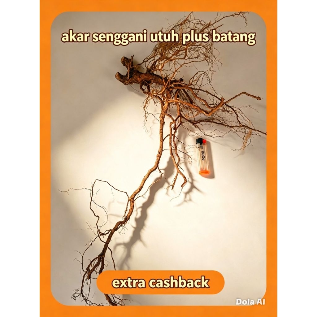 akar senggani utuh besar sudah termasuk batang - senggani root