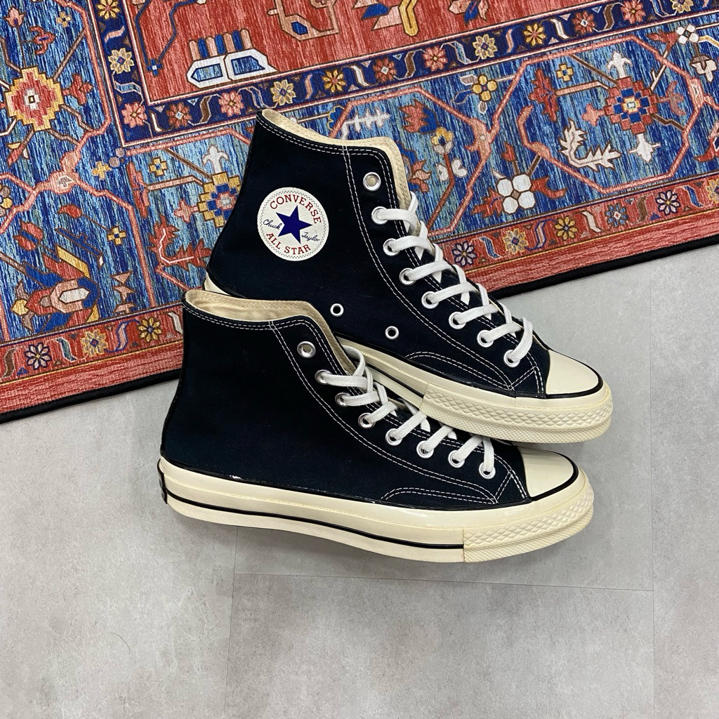 [Size 41] Rare Converse Chuck Taylor All Star 70S High Non Egret Black White Second Original Kondisi