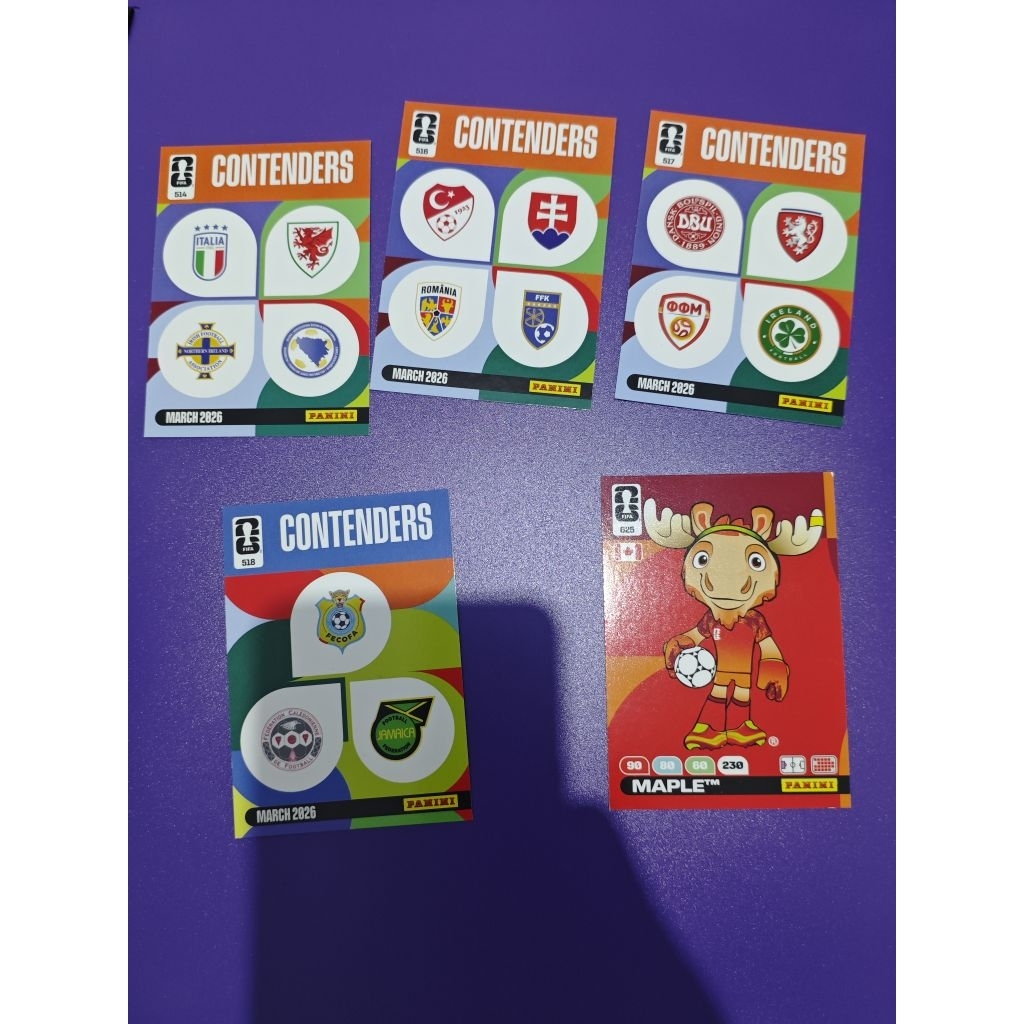 Kartu Contender + Maskot World Cup 2026 Panini