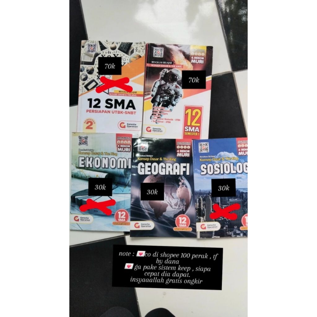 preloved buku utbk go