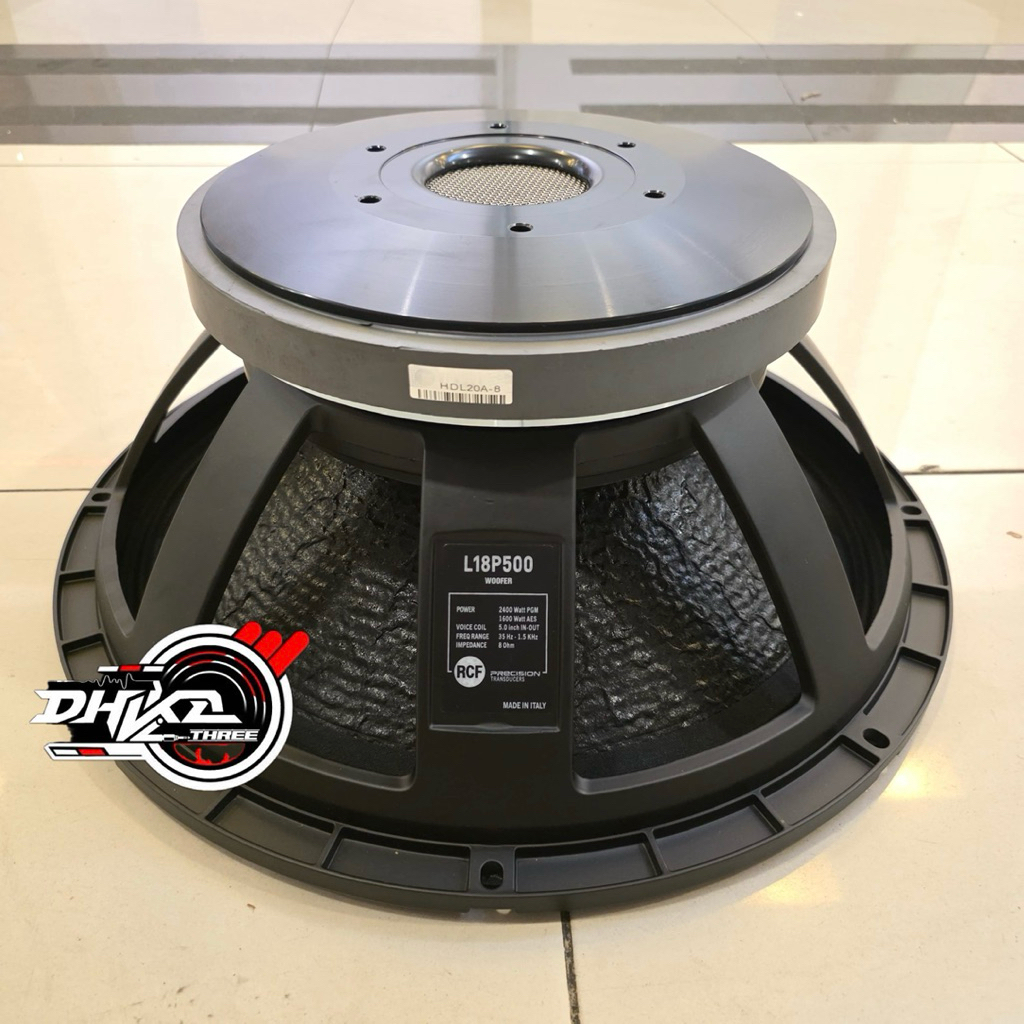 SPEAKER RCF 18P500 MAGNET UTUH COIL 5 ORIGINAL (KAYU) / Speaker 18” Rcf 18 P500 Magnet utuh Coil 5 O