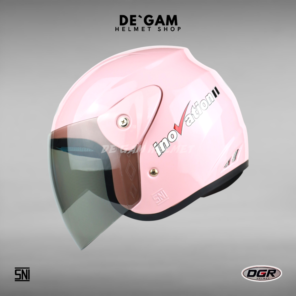 DGR Inovation Solid - Pink - Helm Half Face