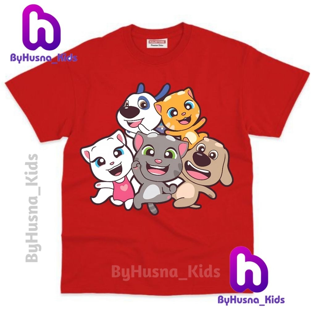 BAJU ANAK KAOS ANAK TALKING TOM FRIENDS TOM MINIS TOM HEROES TALKING TOM AND FRIENDS ATASAN ANAK BAH