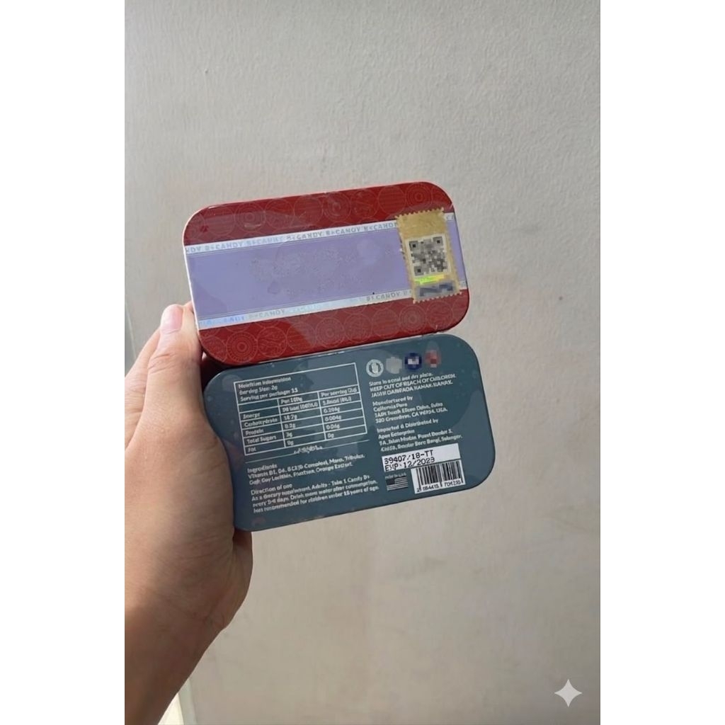 Candy B Complex isi 12 Pcs rasa jeruk