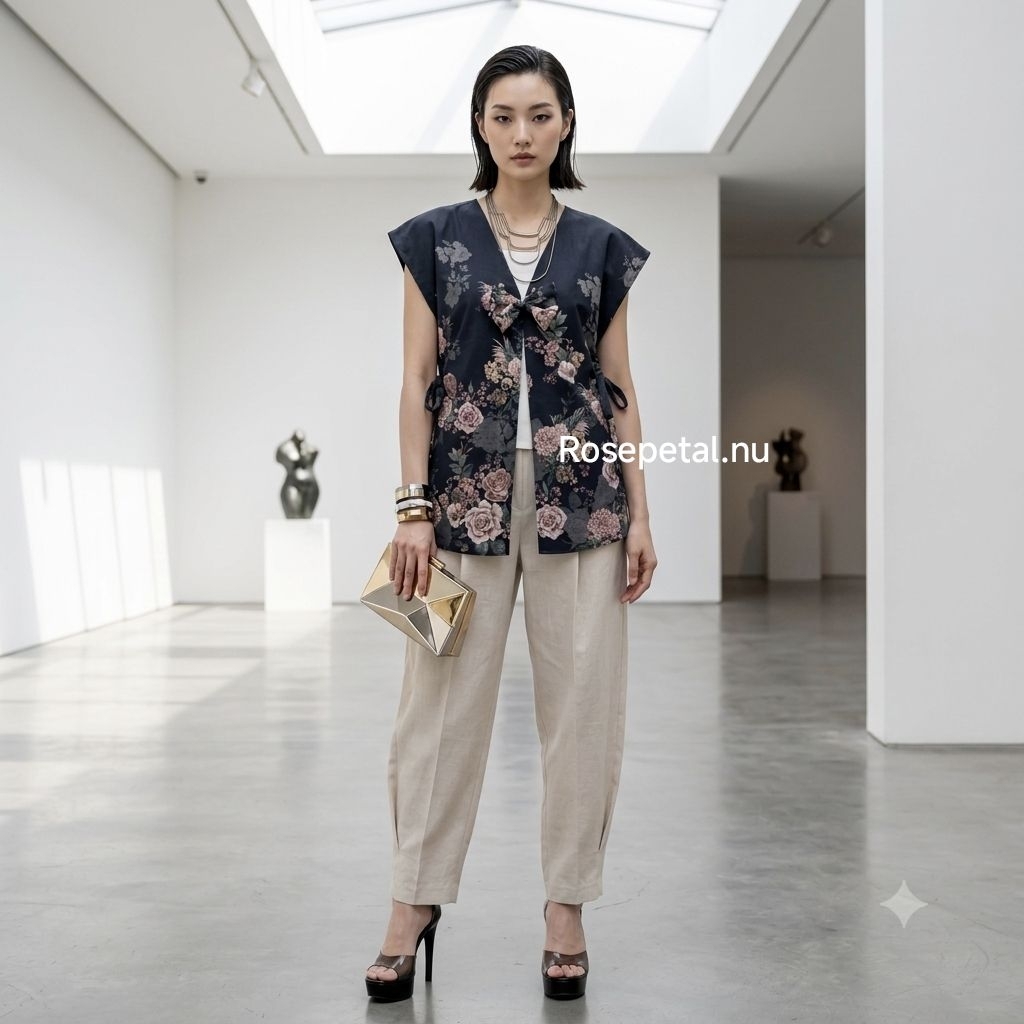 Rosa Vest Outer bunga / luaran bunga / baju bros pita bunga batik