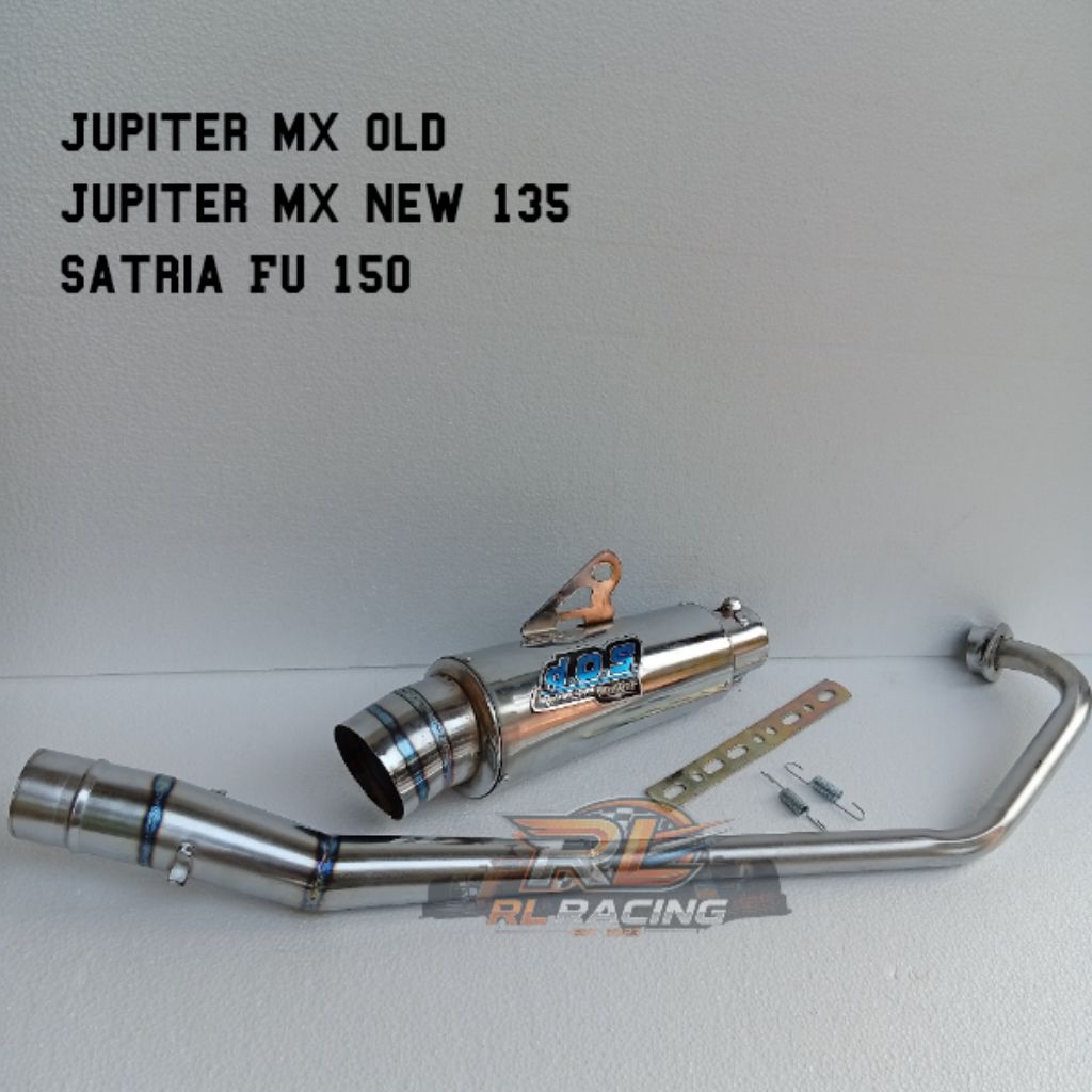 Knalpot racing DOS MUFLLER Jupiter mx old Jupiter mx new 135 satria fu 150