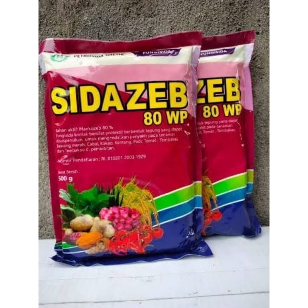 Sidazeb 80wp Fungisida Ah Bahan Aktif 80% Mankozeb